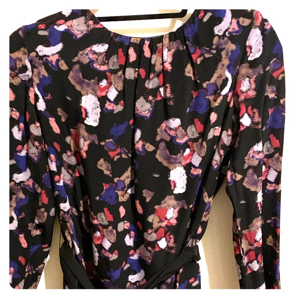 Parker Dress - Printed long sleeve mini length